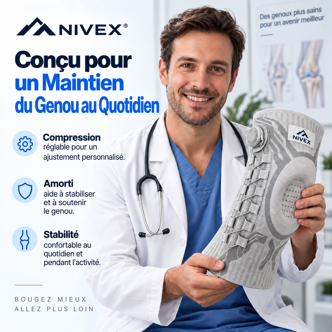 Genouillère Réglable NIVEX