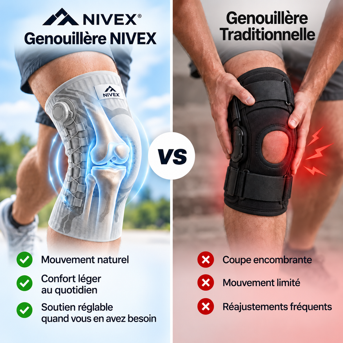 Genouillère Réglable NIVEX